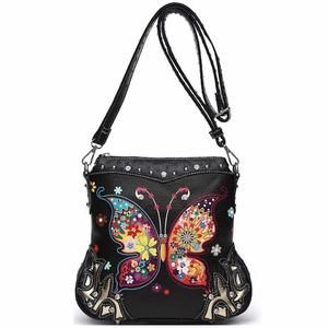 Butterfly Flower Concealed Carry Purse Spring Rhinestone Crossbody :o)